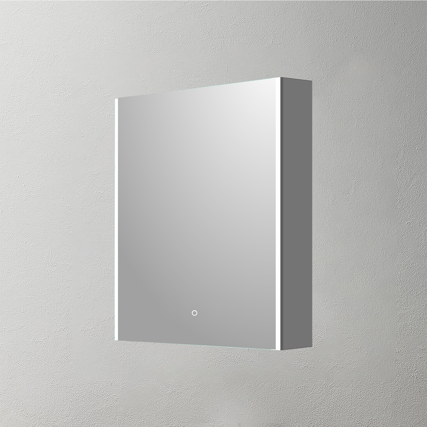 Mosmile Single Door Illuminated Bathroom Mirror Cabinet C101Y3010