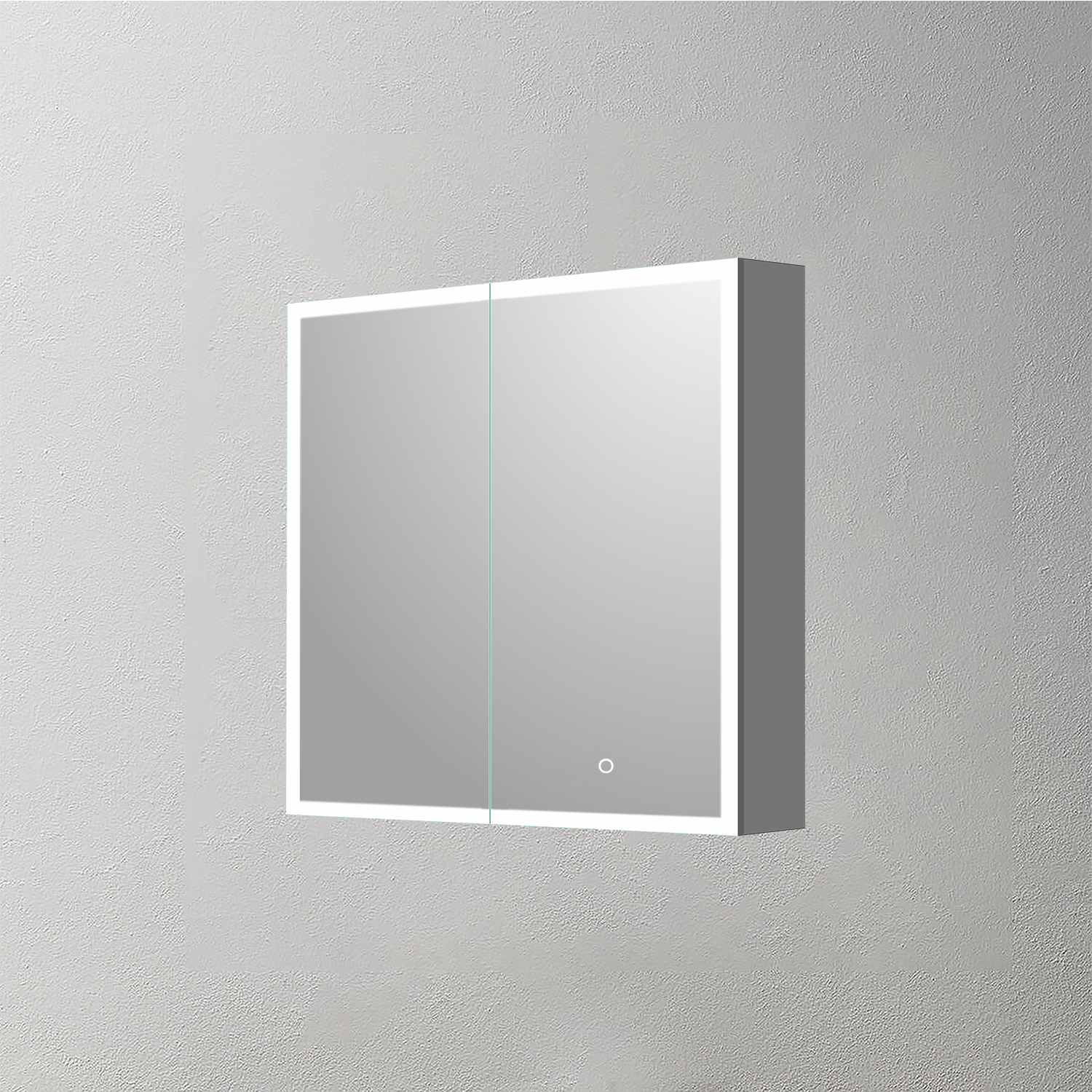 Mosmile Anti-fog 2 Doors Bathroom LED Lighted Mirror Cabinet C201Y1002
