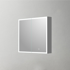 Mosmile Anti-fog 2 Doors Bathroom LED Lighted Mirror Cabinet C201Y1002