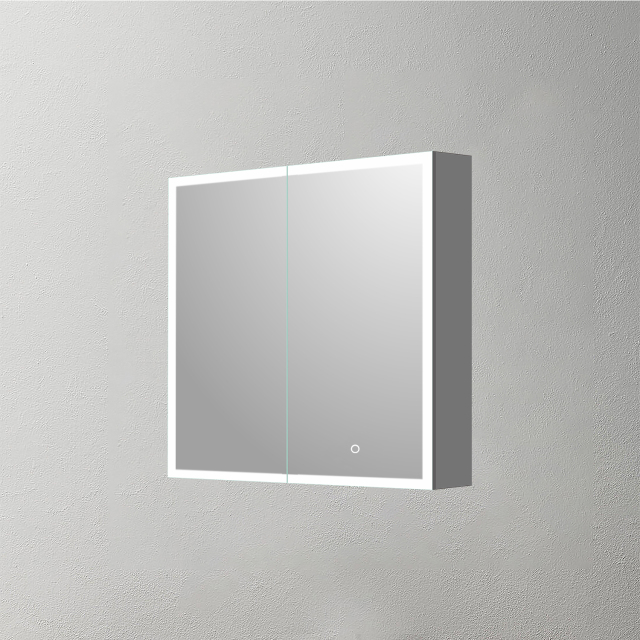 Mosmile Anti-fog 2 Doors Bathroom LED Lighted Mirror Cabinet C201Y1002