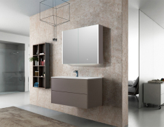 Mosmile Anti-fog 2 Doors Illuminated Bathroom Mirror Cabinet C201Y3017