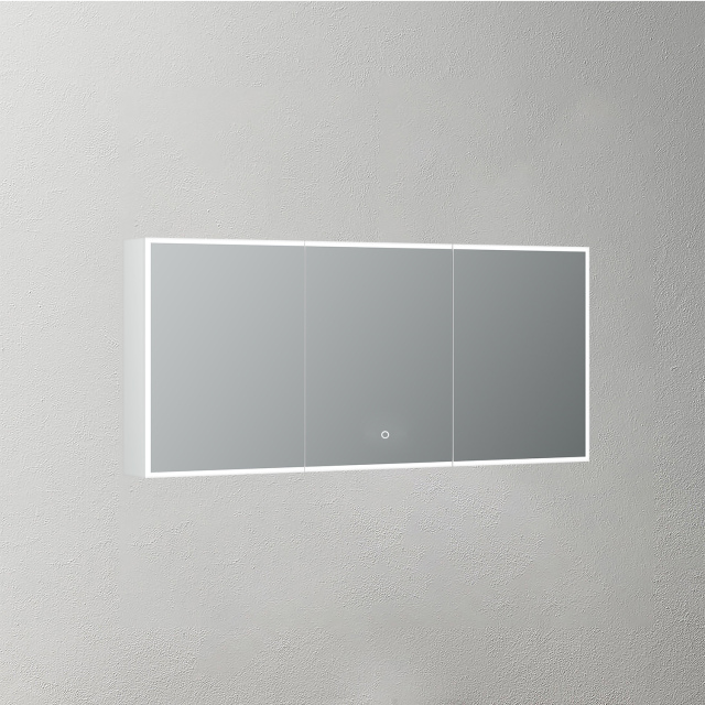 Mosmile Illuminated 3 Door LED Bathroom Mirror Cabinet C301Y1002