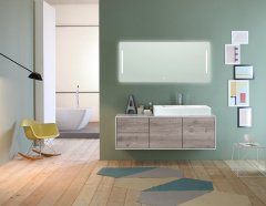 Mosmile Frameless Illuminated Bathroom LED Mirror AMBER-N011