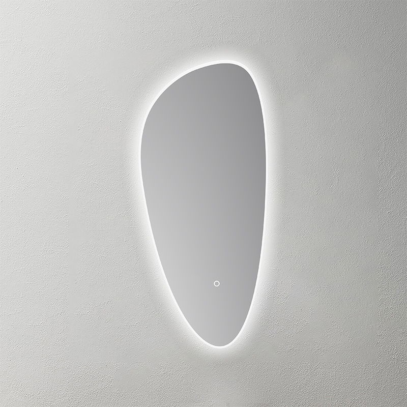 Mosmile Irregular Frameless Frosted light LED Bathroom Mirror HEXAGON-N042