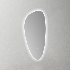 Mosmile Irregular Frameless Frosted light LED Bathroom Mirror HEXAGON-N042