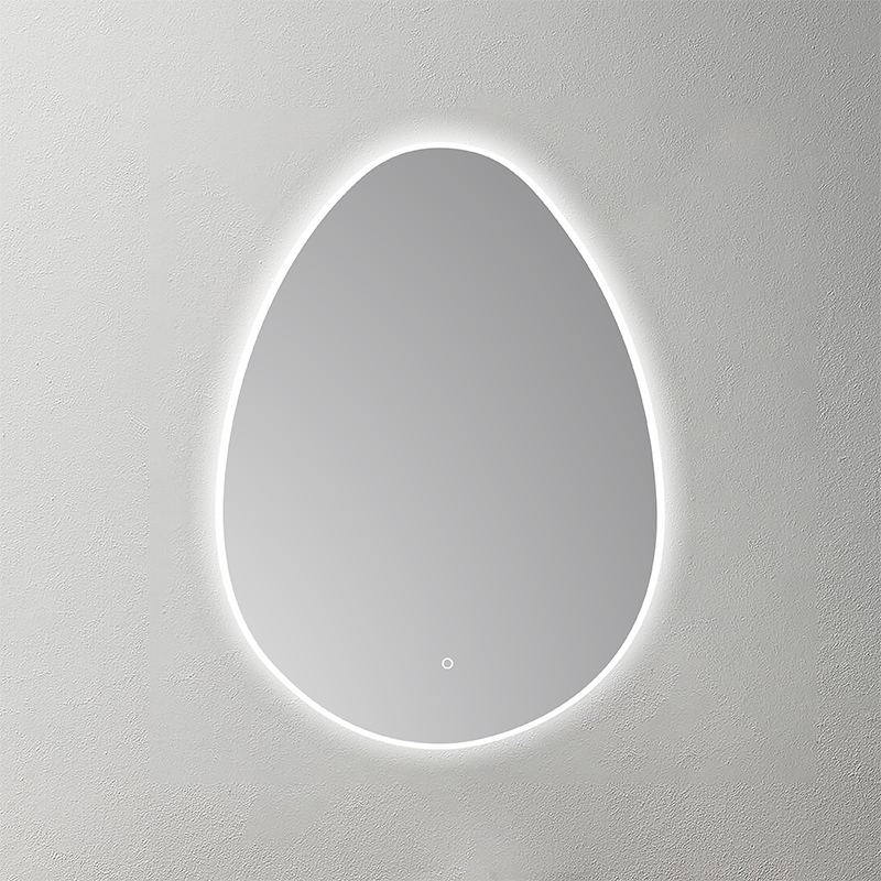 Mosmile Frameless Irregular Frosted light Bathroom LED Mirror HEXAGON-N043