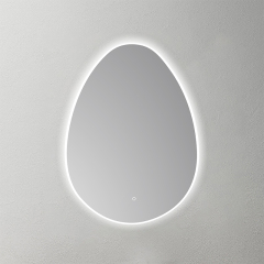 Mosmile Frameless Irregular Frosted light Bathroom LED Mirror HEXAGON-N043