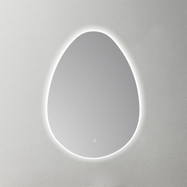Mosmile Frameless Irregular Frosted light Bathroom LED Mirror HEXAGON-N043