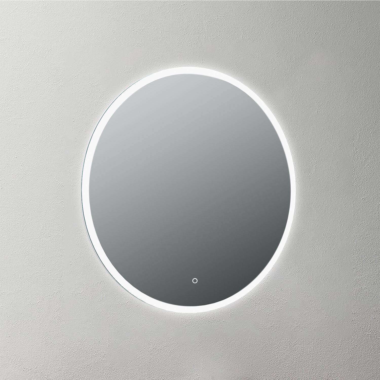 Mosmile Frameless Round LED Illuminated Bathroom Mirror LUCY-R001
