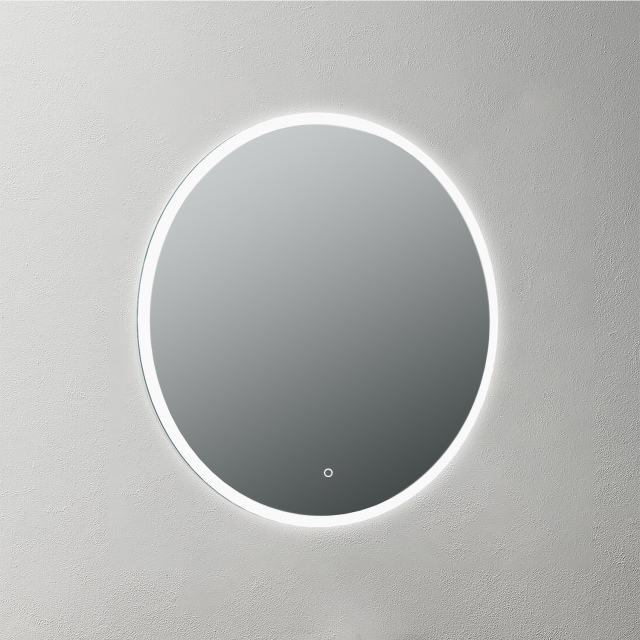 Mosmile Frameless Round LED Illuminated Bathroom Mirror LUCY-R001