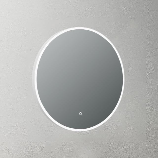 Mosmile Flate Framed Round LED Illuminated Bathroom Mirror LUCY-R068