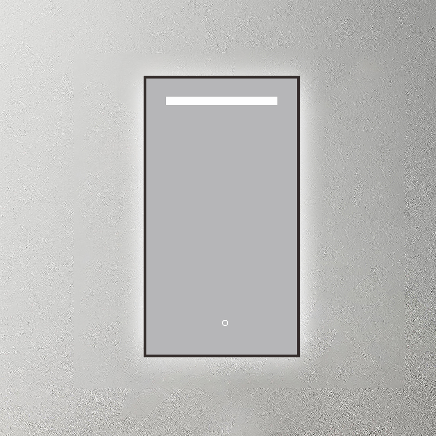 Mosmile Covered Framed Illuminated Bathroom LED Mirror SAMY-S011