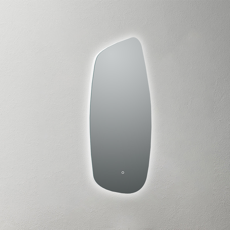 Mosmile Frameless LED Illuminated Irregular Bathroom Mirror HEXAGON-S026