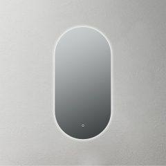 Mosmile Frameless Pill LED Illuminated Bathroom Mirror RACEE-5114