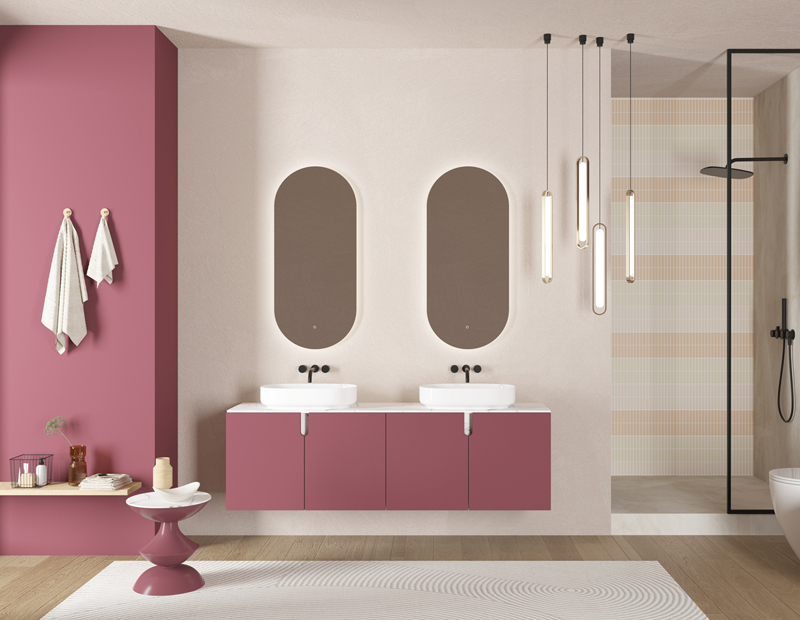 Mosmile Frameless Pill LED Illuminated Bathroom Mirror RACEE-5114