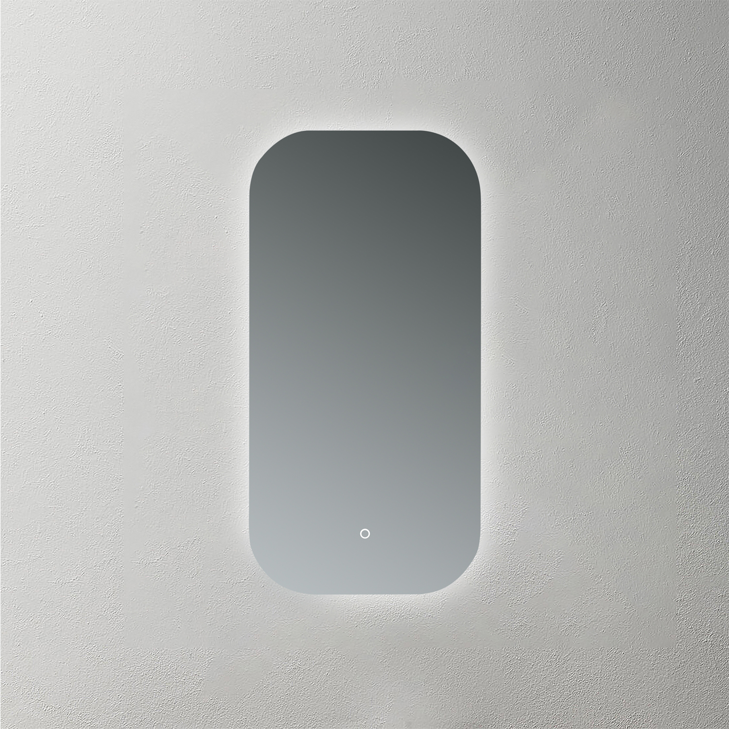 Mosmile Frameless Round-corner Backlit Bathroom Illuminated Mirror BACKLIT-N026
