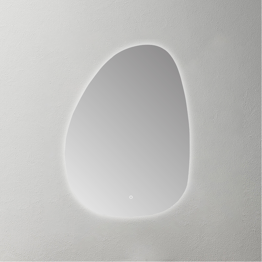 Mosmile Frameless Backlit Irregular Bathroom Mirror HEXAGON-N086