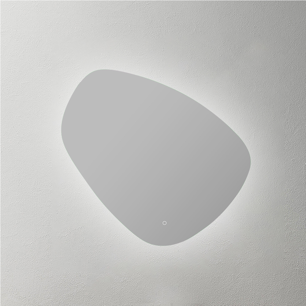 Mosmile Frameless Backlit Irregular Bathroom Illuminated Mirror HEXAGON-N088