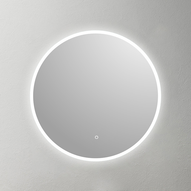 Mosmile Frameless Illuminated Frosted Round Bathroom LED Mirror LUCY-R007