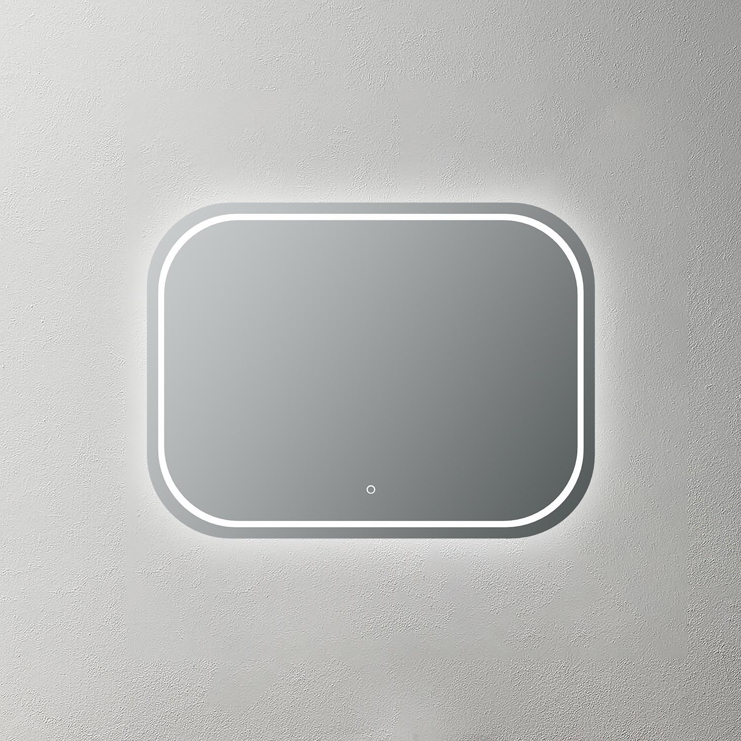 Mosmile Frameless Illuminated Round-corner Bathroom LED Mirror ISABELL-N029
