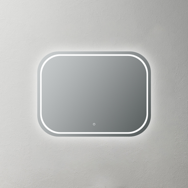 Mosmile Frameless Illuminated Round-corner Bathroom LED Mirror ISABELL-N029
