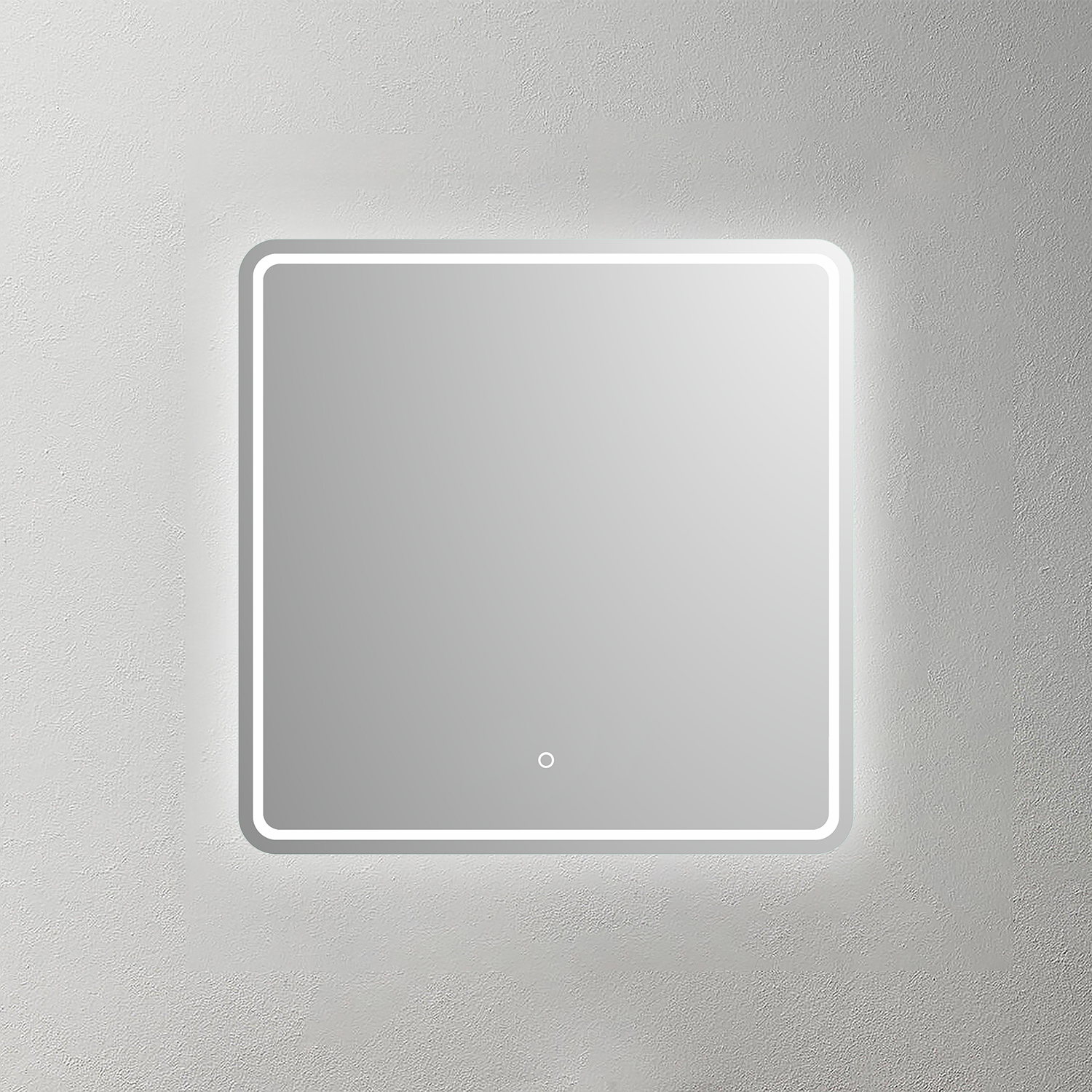 Mosmile Frameless Round-corner Bathroom Illuminated Mirror ISABELL-S016