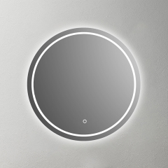 Mosmile Frameless Frosted Round Bathroom Illuminated Mirror SPHERE-R056