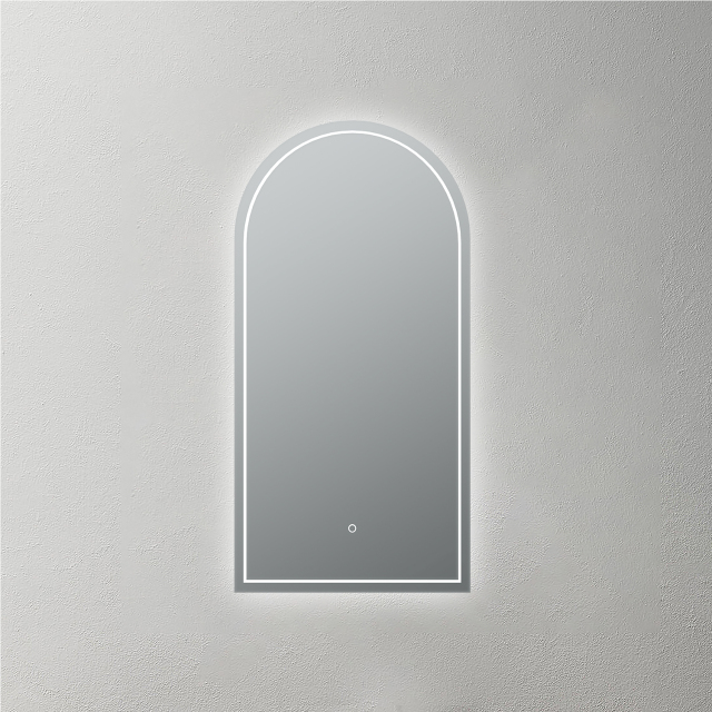 Mosmile Frameless Touch sensor Arch Bathroom LED Mirror HEXAGON-N093