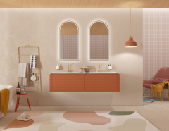 Mosmile Frameless Illuminated Arch Bathroom LED Mirror HEXAGON-N094