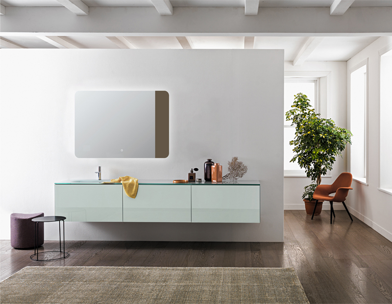 Mosmile Round-corner Frameless Backlit Bathroom Illuminated Mirror BACKLIT-N002