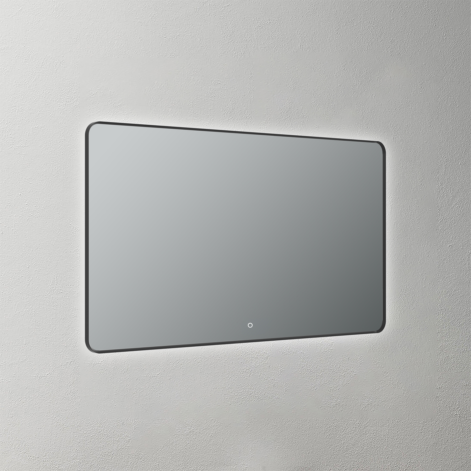Mosmile Rectangle Round-corner Bevel Framed Bathroom LED Mirror BACKLIT-S035