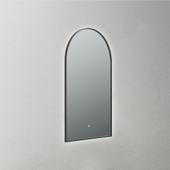 Mosmile Beveled Frame Arch Bathroom Illuminated Mirror HEXAGON-S032