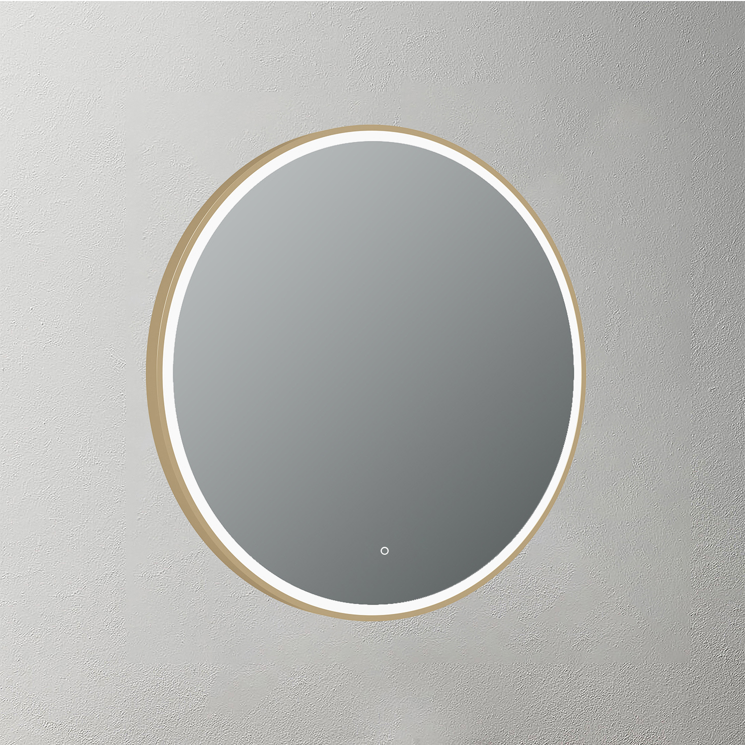 Mosmile Anti-fog Framed Round LED Illuminated Bathroom Mirror LUCY-R004