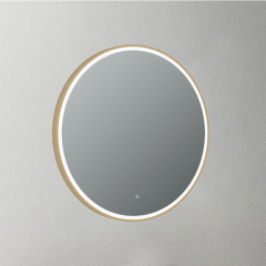 Mosmile Anti-fog Framed Round LED Illuminated Bathroom Mirror LUCY-R004