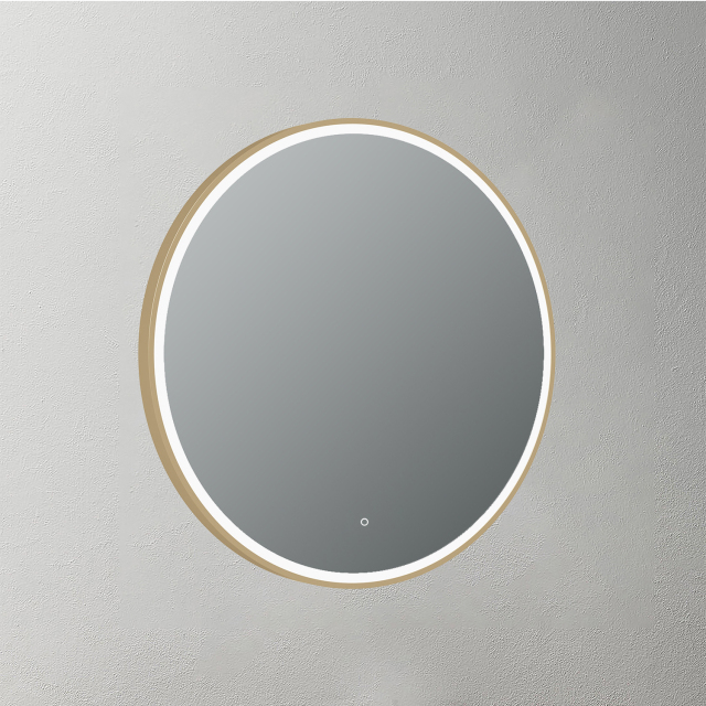 Mosmile Anti-fog Framed Round LED Illuminated Bathroom Mirror LUCY-R004