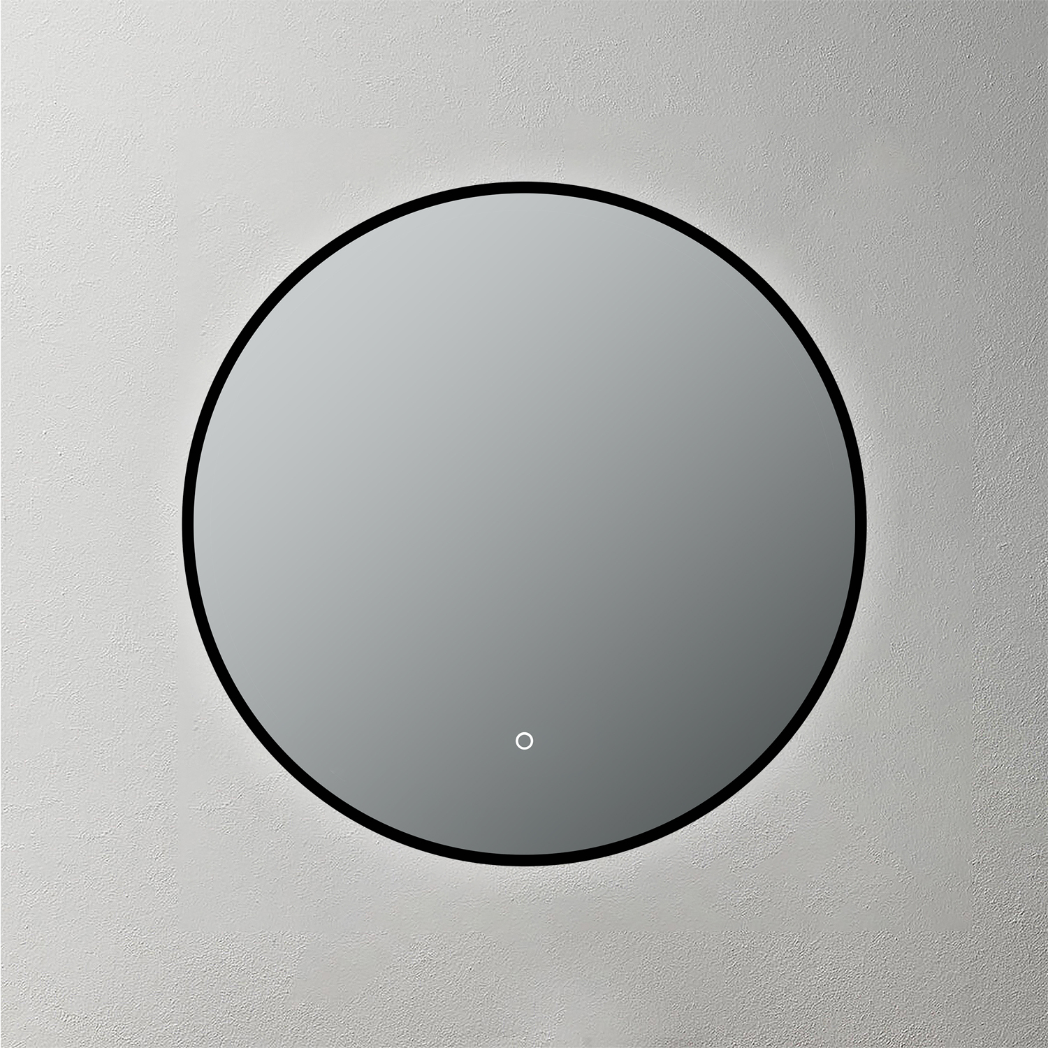 Mosmile 15MM Covered Frame Round Bathroom Illuminated Mirror LUCY-R091