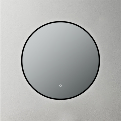 Mosmile 15MM Covered Frame Round Bathroom Illuminated Mirror LUCY-R091