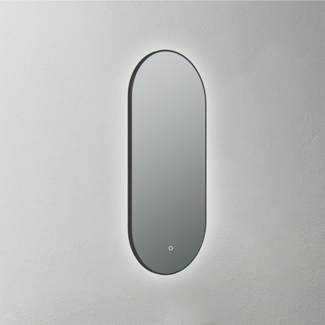 Mosmile Pill 10MM Corvered Framed Bathroom Illuminated Mirror RACEE-5105