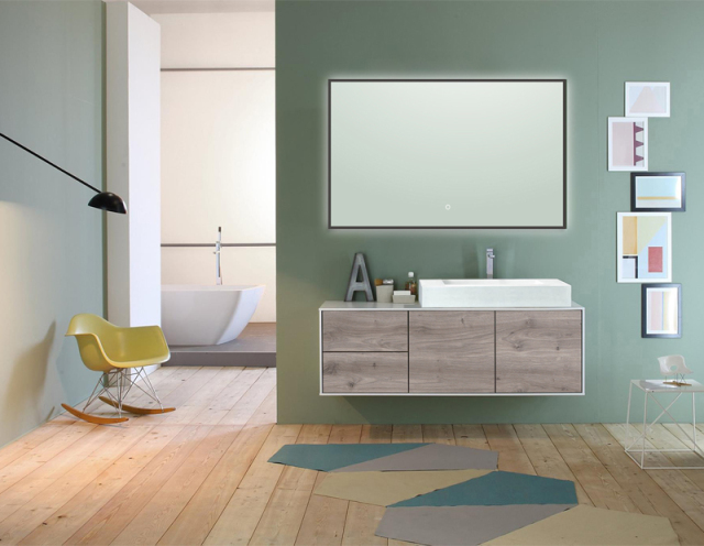 Mosmile Rectangle 15MM Framed Bathroom LED Mirror BACKLIT-S031