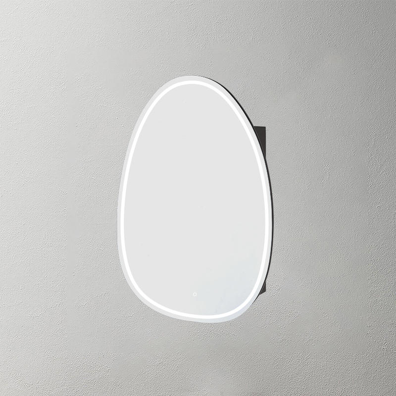 Mosmile Wooden Irregular Bathroom LED Mirror Cabinet C106W1001