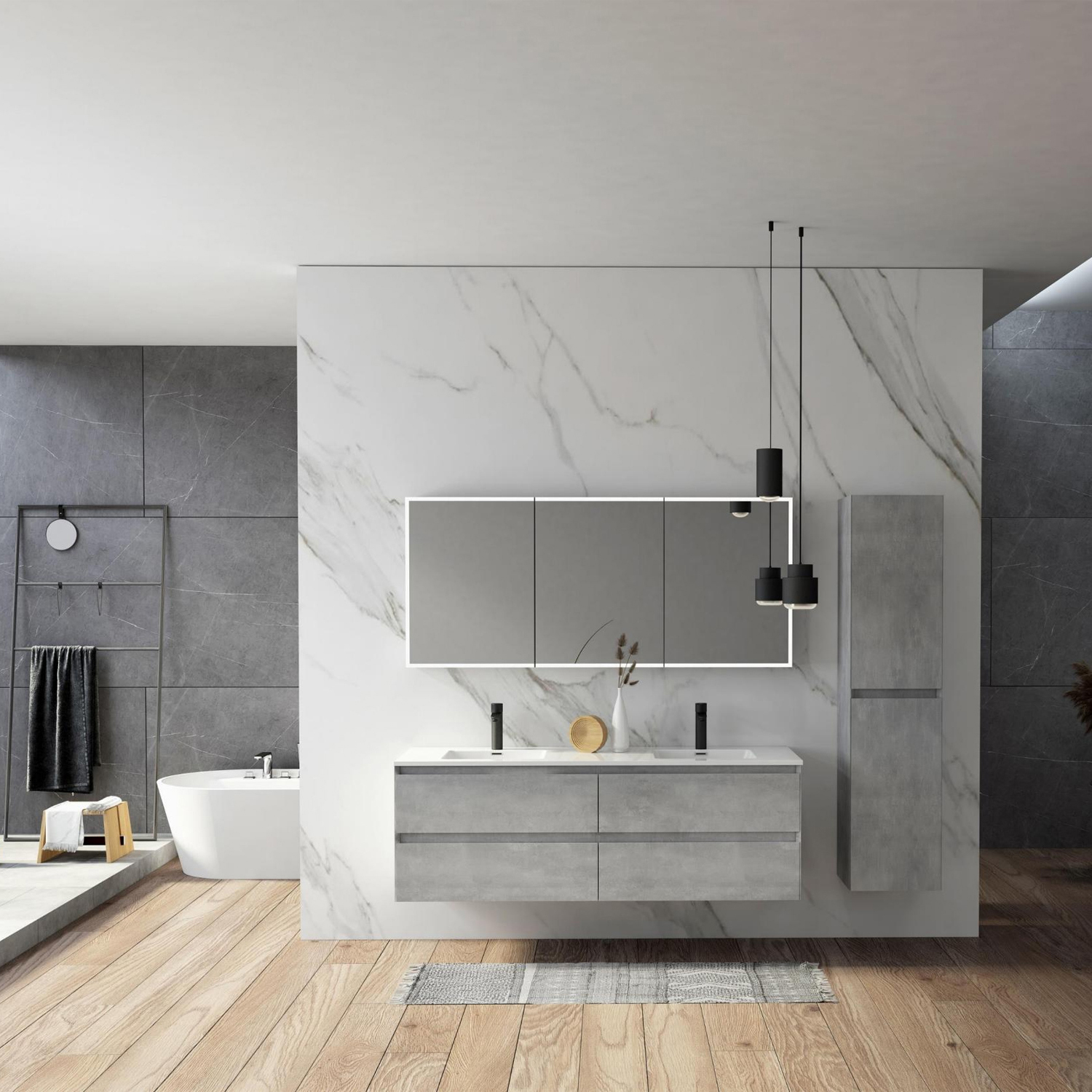 Mosmile Modern Luxurious Hotel Bathroom Cabinet ENO