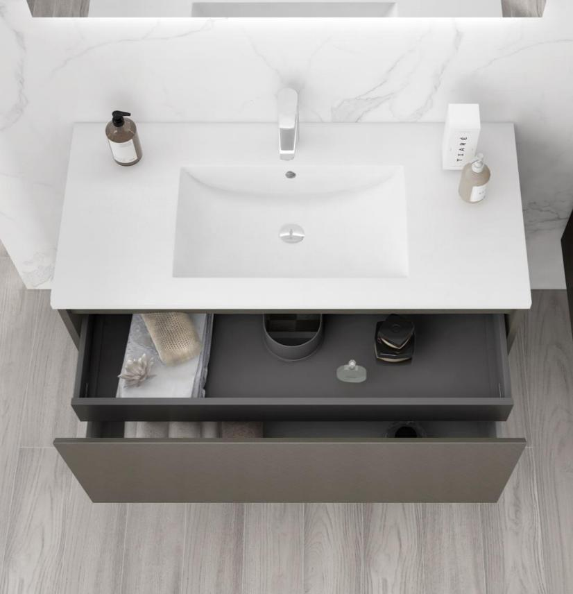 Mosmile 800mm Wall Mount Modern Bathroom Cabinet WENDY