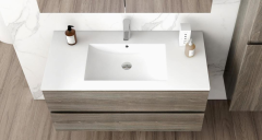 Mosmile 1000mm Wall Mount Hotel Bathroom Cabinet OLINA