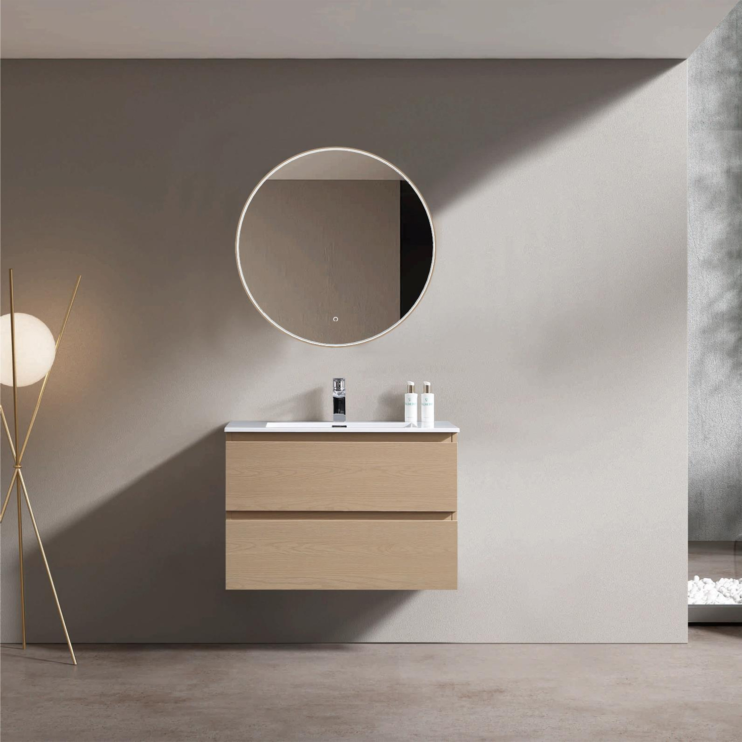 Mosmile 800mm Wall Mount Hotel Bathroom Vinaty KUCO