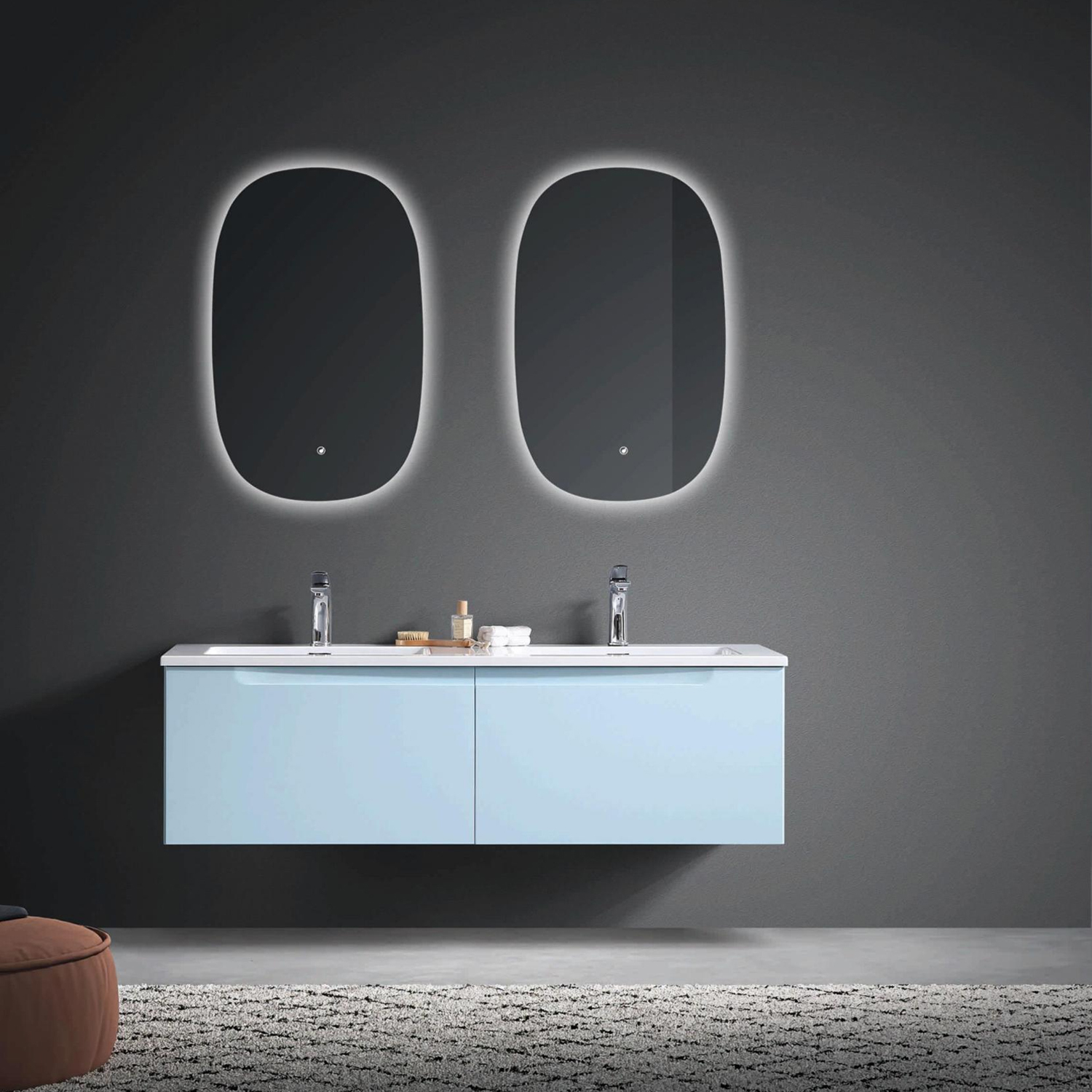 Mosmile 1400mm  Modern Hotel Bathroom Cabinet MITRA