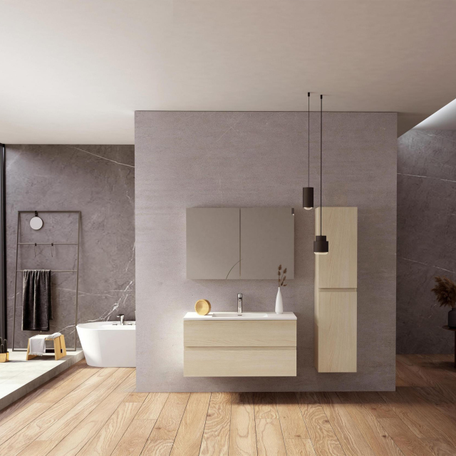 Mosmile 48inch Wall Mount Modern Bathroom Cabinet ALICE