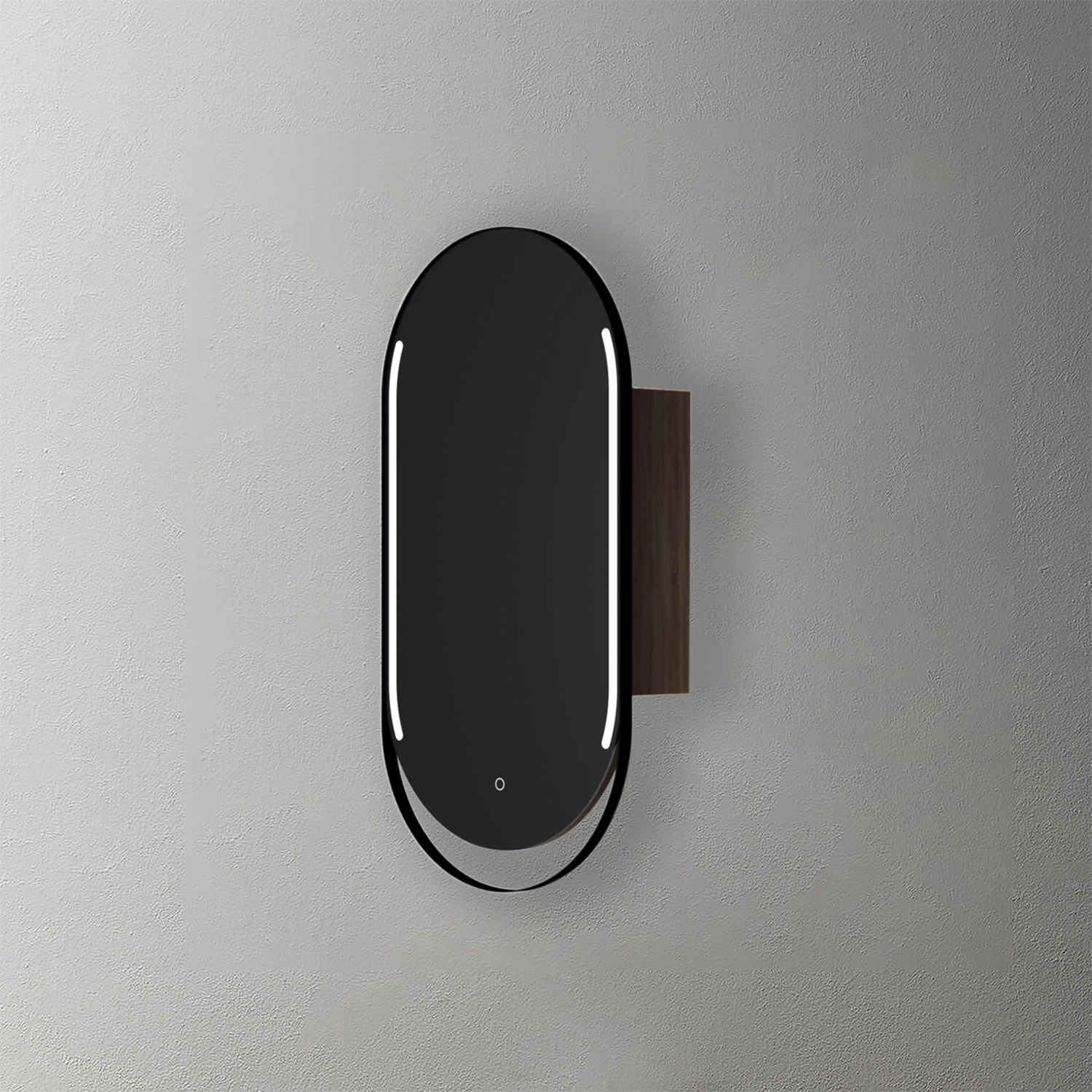Mosmile Anti-fog Lighted Wooden Bathroom Pill Mirror Cabinet C104W1005