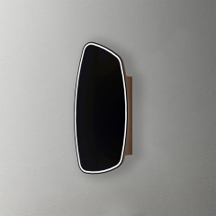 Mosmile Irregular Wooden Bathroom LED Mirror Cabinet C106W1003