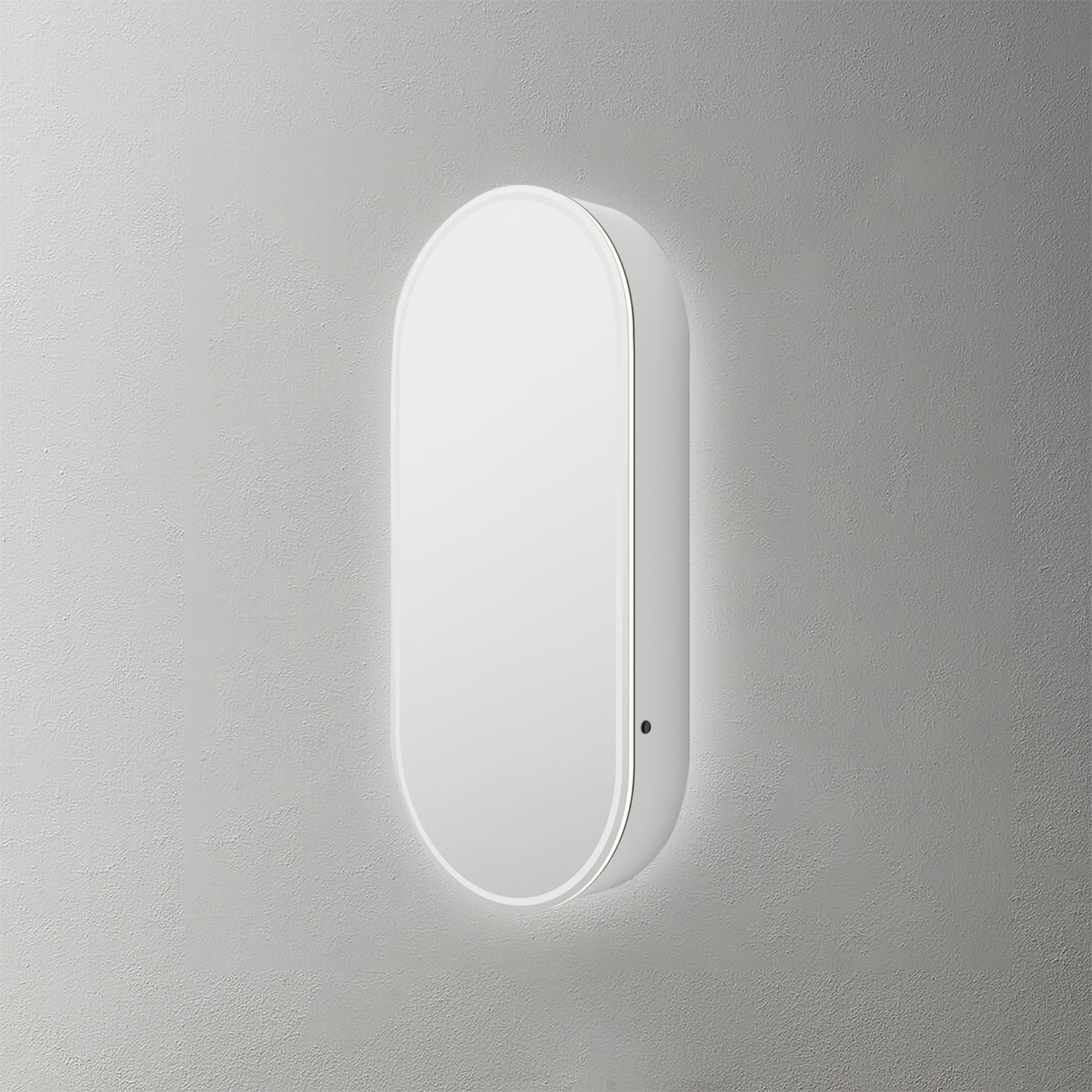 Mosmile Wooden LED Lighting Pill Bathroom Mirror Cabinet C104W1008