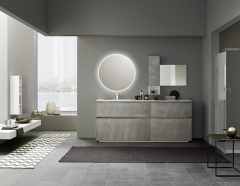 Mosmile Frameless Illuminated Frosted Round Bathroom LED Mirror LUCY-R007